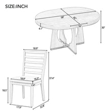 Load image into Gallery viewer, Round Dining Table Set For 4 With Chairs
