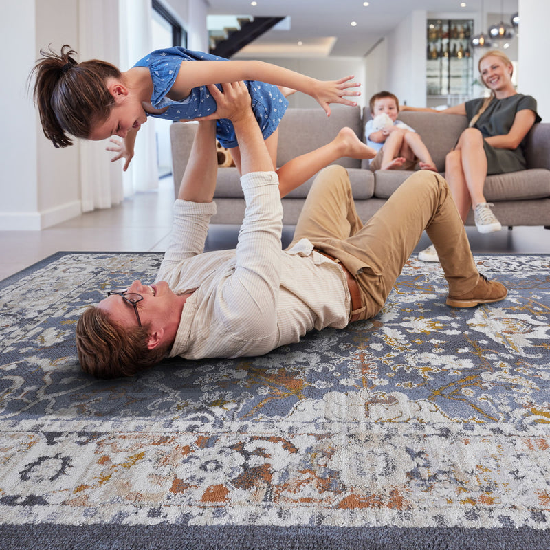 Payas - 6' X 9' Traditional Area Rug - Blue