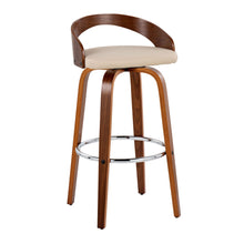 Load image into Gallery viewer, Grotto - Contemporary Fixed Height Barstool With Swivel With Round Footrest (Set of 2)
