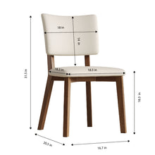 Load image into Gallery viewer, Dining Chair (Set of 2) - White / Deep Walnut
