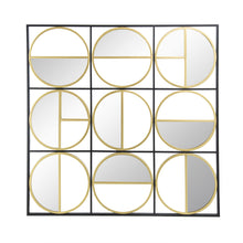Load image into Gallery viewer, Eclectic Styling Metal Beaded Wall Mirror With Contemporary Design For Bedroom, Liveroom &amp; Entryway
