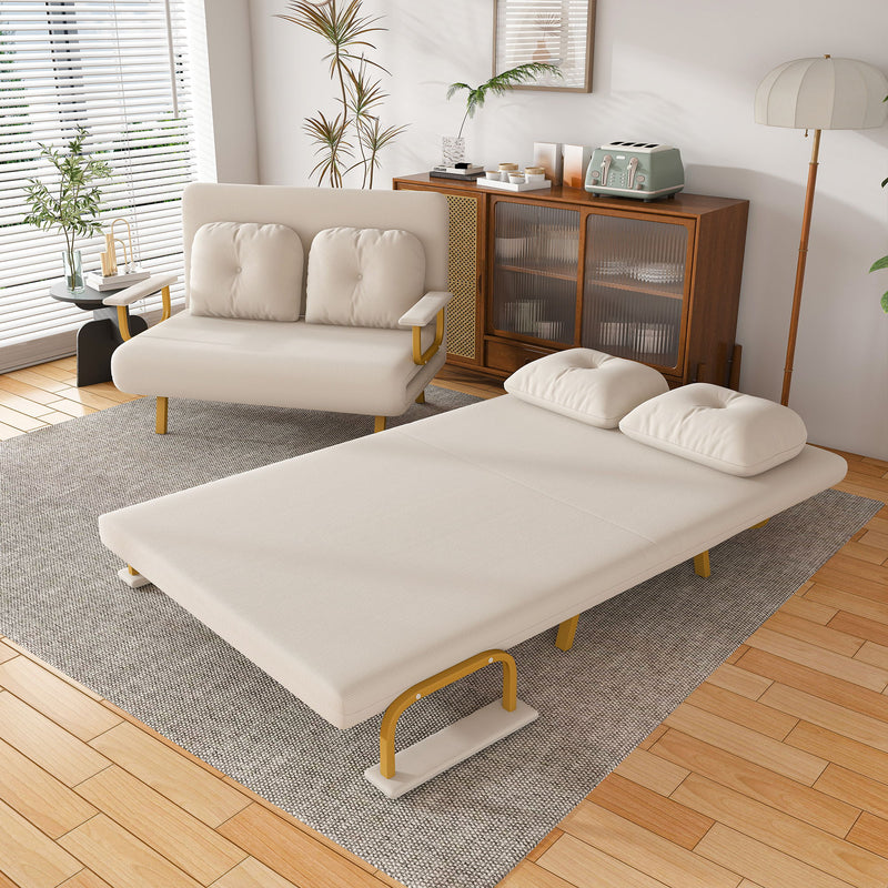 5 In 1 Convertible Sofa Bed For 2 With Adjustable Backrest