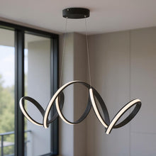 Load image into Gallery viewer, Metal LED Dimmable Chandelier - Black
