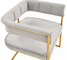 Load image into Gallery viewer, Upholstered In Fabric Dining Arm Chair - Gray
