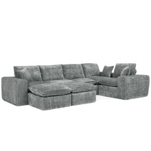 Load image into Gallery viewer, Sectional Sofa With Moveable Ottoman

