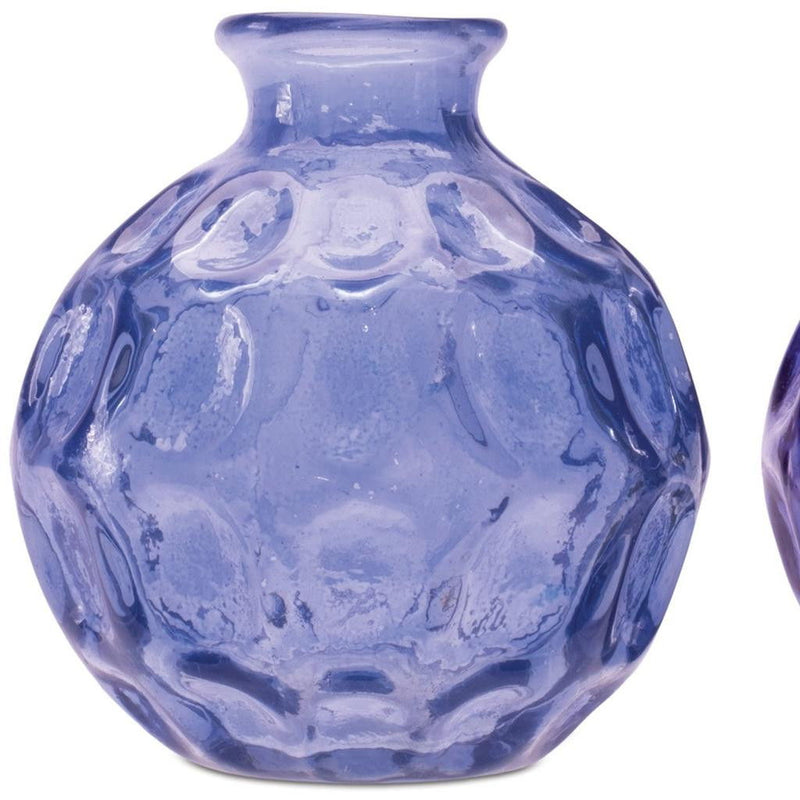 Round Table Vases (Set of 2) - Blue