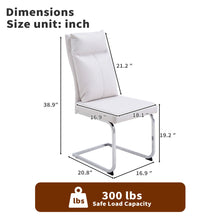 Load image into Gallery viewer, Modern Dining Chair SetWith Soft Cushion Backrest (2 Pieces)
