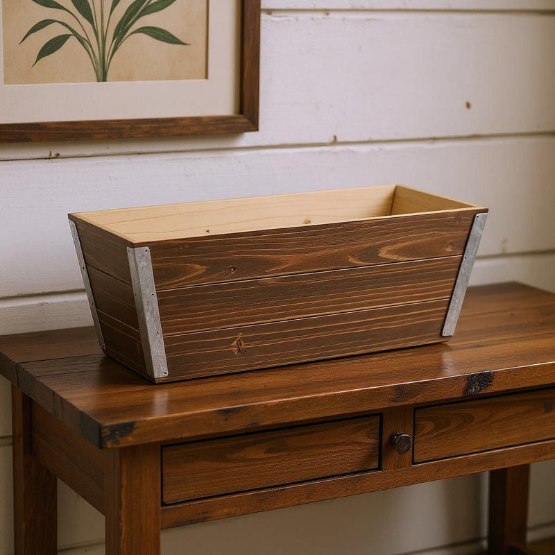 Rectangular Planter Box (638091) - Brown