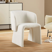 Load image into Gallery viewer, Modern Accent Chair Brown Single Sofa Chair, Upholstered Side Chair Teddy Comfy Chair For Dining Room / Bedroom / Living Room / Reception
