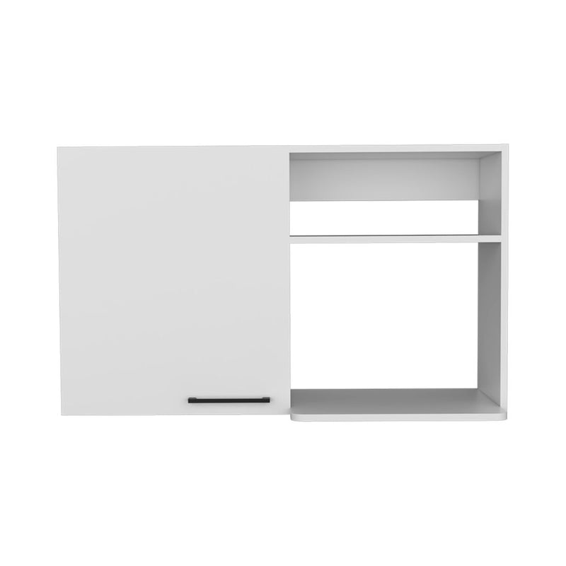 39" Wood Wall Mounted Accent Cabinet With Single Door - White