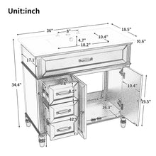 Load image into Gallery viewer, Bathroom Vanity With Sink, 2 Doors 2 Drawers, Freestanding Design
