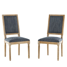Load image into Gallery viewer, French Country Style Dining Chair With Upholstered Seating And Fluted Legs
