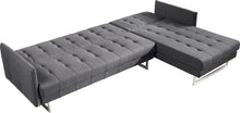 Load image into Gallery viewer, Modern Loft Fabric Right Facing Sofa Bed - Gray
