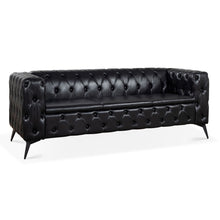 Load image into Gallery viewer, Square Arm Removable Cushion 3 Seater Sofa
