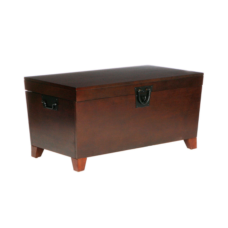 Wood With Iron Trunk Coffee Table - Brown