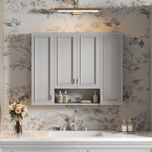 Load image into Gallery viewer, Wall Mounted Bathroom Cabinet With 5 Adjustable Shelves
