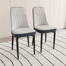 Load image into Gallery viewer, Modern Dining Chair With Cushions And Metal Legs
