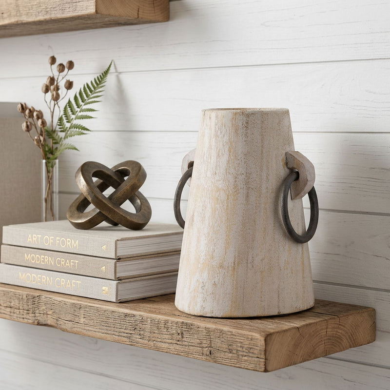 Cylinder Jug Vase (608602) - Light Brown