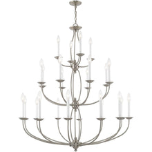 Load image into Gallery viewer, 50" Multi Light Dimmable Chandelier With Shades - Nickel
