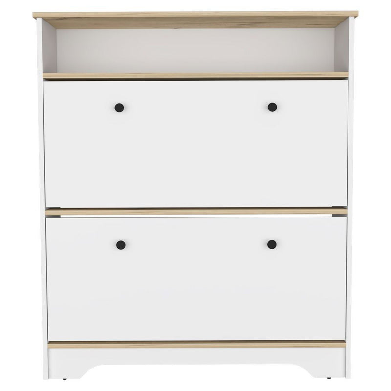 Twelve Pair Shoe Rack - Oak
