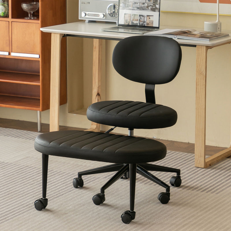 Ergonomic Cross Legged Office Chair With Back Support