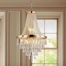 Load image into Gallery viewer, Eleven Light Metal Chandelier With Shades - Gold
