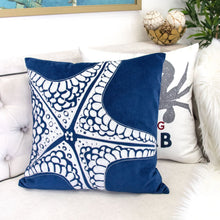 Load image into Gallery viewer, Seastar Starfish Pillow With Hidden Zipper (Set of 2) - Indigo
