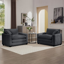 Load image into Gallery viewer, Modern Classic Fabric Single Chair Deep Seat Sofa With Pillow
