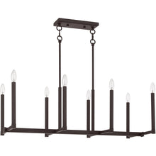 Load image into Gallery viewer, 18'' Eight Light Dimmable Chandelier With Shades - Bronze
