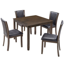 Load image into Gallery viewer, 5 Piece Dining Table Set With Chairs - Dark Walnut
