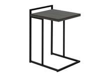 Load image into Gallery viewer, Wood And Metal End Table - Gray / Black

