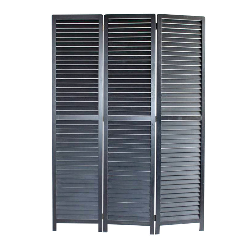 47" x 67" Wood Screen - Black