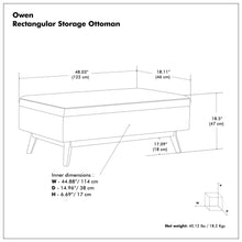 Load image into Gallery viewer, Owen - Upholstered Rectangular Storage Ottoman
