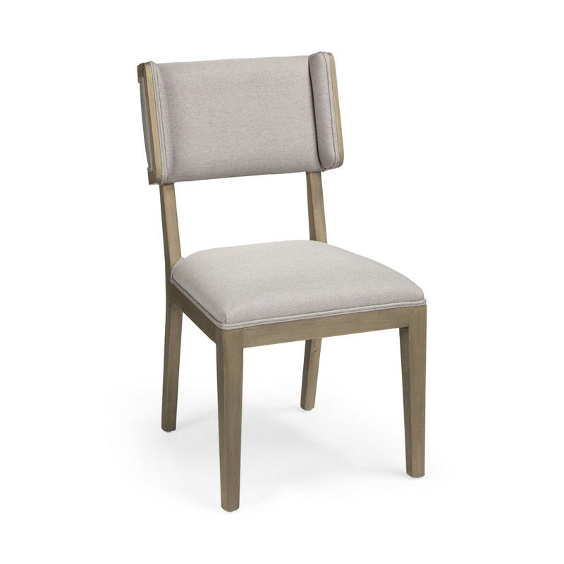 Fabric Open Back Side Chairs (Set of 2) - Light Gray