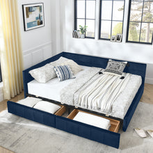 Load image into Gallery viewer, Upholstered Bed Frame With Tufted Backrest And Armrests
