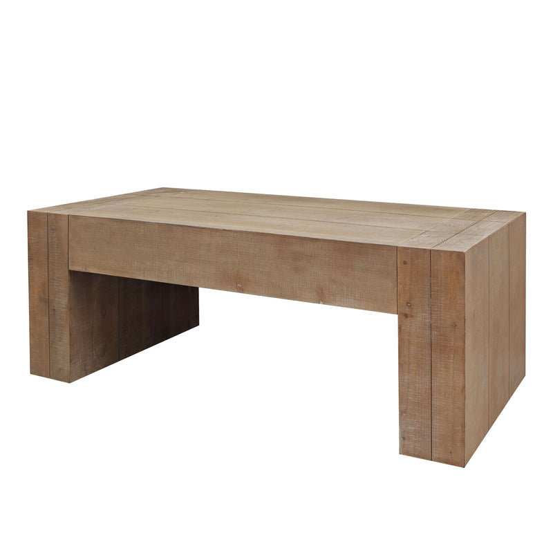 Chunky Rectangular Coffee Table - Natural