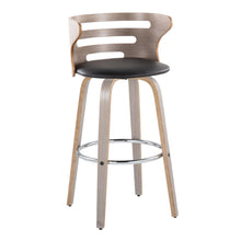 Load image into Gallery viewer, Cosini - Mid Century Modern Fixed Height, Barstool With Swivel With Round Footrest (Set of 2)
