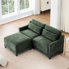 Load image into Gallery viewer, Stylish Sofa With Ottoman And Lumbar Pillows, Ergonomic Design
