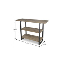 Load image into Gallery viewer, Console Table With Two Shelves - Brown
