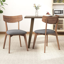 Load image into Gallery viewer, Mid Century Upholstered Dining Chairs (Set of 2)
