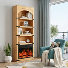 Load image into Gallery viewer, Four Tier USB Bookcase - Natural
