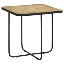 Load image into Gallery viewer, Travertine Accent Table Geometric Design - Brown
