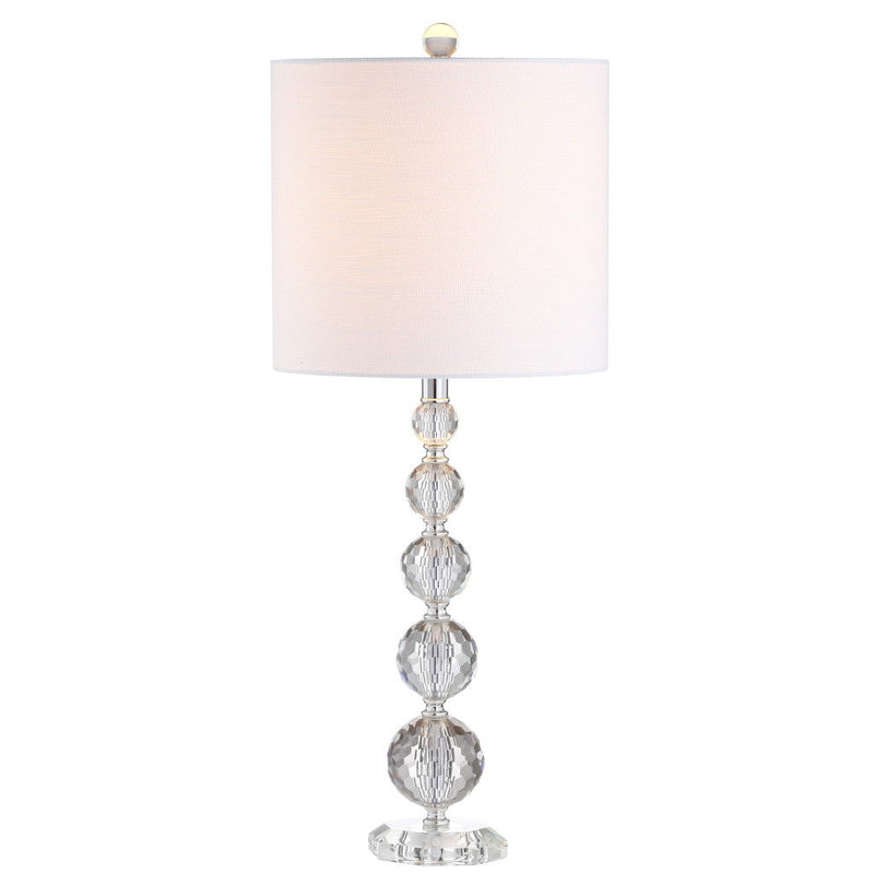 27" Table Lamps With Drum Shades (Set of 2) - Clear