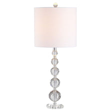 Load image into Gallery viewer, 27" Table Lamps With Drum Shades (Set of 2) - Clear
