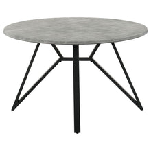 Load image into Gallery viewer, Royceton - Top Dining Table Industrial Round Dining Table - Gray / Black
