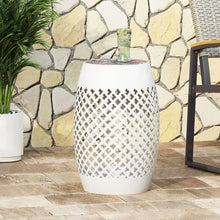 Load image into Gallery viewer, Roswell - Outdoor Side Table With Mosaic Tile Top
