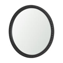 Load image into Gallery viewer, 30" Solid Beaded Round Framed Accent Mirror - Black
