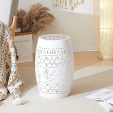 Load image into Gallery viewer, Ruby - Boho Mosaic Side Table With Ceramic Tile Top
