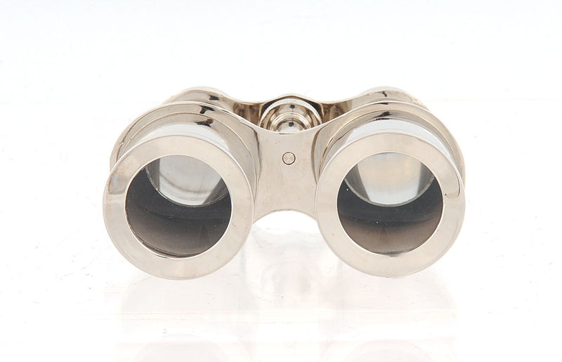 Hand Painted Decorative Binocular Tabletop Sculpture - Brass