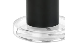 Load image into Gallery viewer, Metal And Acrylic Cylinder Table Lamp With Black Drum Shade - Black
